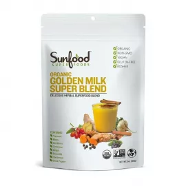 Sunfood Superfoods Golden Milk Super Blend Powder 6 Oz