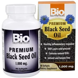 Bio Nutrition Premium Black Seed Oil 1000 mg 90 Softgels