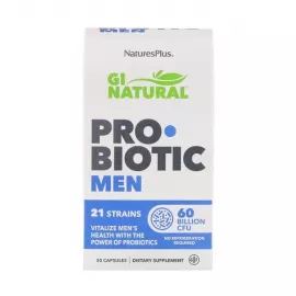 Natures Plus GI Natural Pro Biotic Men 60 Billion CFU 30 Capsules