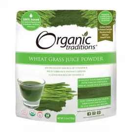 Organic Traditions Wheatgrass Juice Powder 150 g