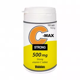 أقراص فيتامين C ماكس سترونج بتركيز 500 ميللي جرام من فيتابلانس 100's