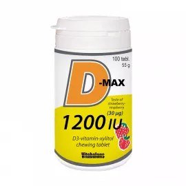 Vitabalans D-Max Vitamin D3 Chewable Tablets 1200 IU 100's