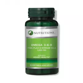 Nutritionl Omega 3-6-9 Fish, Flax & Borage Softgels  60's