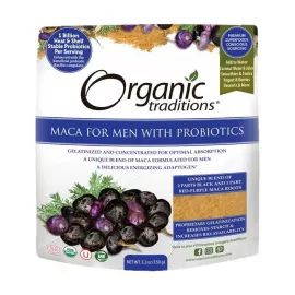 Organic Traditions Maca Men's With Probiotics Powder 150 g