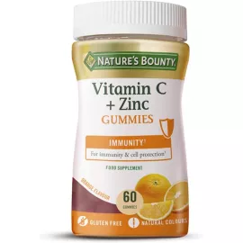 Nature's Bounty Vitamin C + Zinc gummies 60 capsules