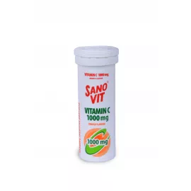 Sanovit Vitamin C 1000 mg Orange Effervescent Tablets 10's