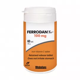 Vitabalans Ferrodan 100 Mg Fe2+ Iron Vitamin C Tablets 60's