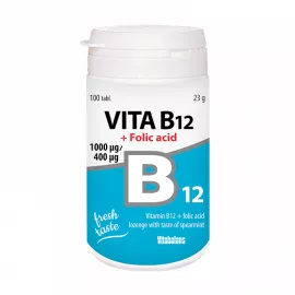 Vitabalans Vita B12 Folic Acid 1000 MCG Lozenges Tablets 100's