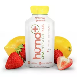 HUMA Plus Chia Strawberry Lemonade Vegan Natural Electrolytes Energy Gel 9 x 44g