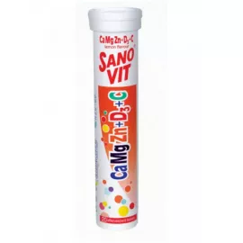Sano Vit CaMgZn + Vitamin D3 + Vitamin C Lemon Flavour
