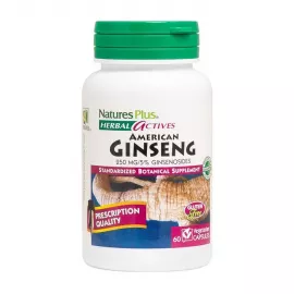 NaturesPlus Herbal Actives American Ginseng 250 mg 60 Servings