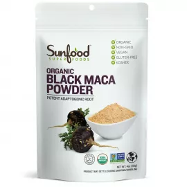 Sunfood Superfoods Black Maca Powder Organic 4 Oz (113g)
