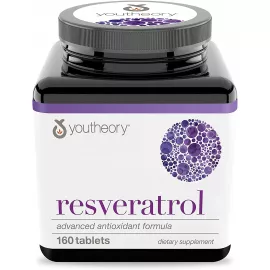 Youtheory Resveratrol Tablets 160's