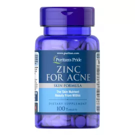 Puritan's Pride Zinc for Acne Tablets 100's