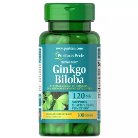 Puritan's Pride Ginkgo Biloba Standardized Extract 120 mg Capsules 100's