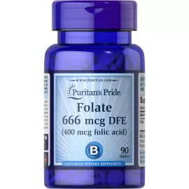 Puritan's Pride Folate 666 MCG Tablets 90's