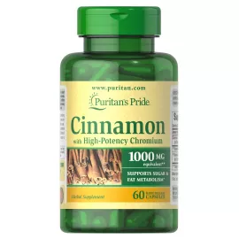 Puritan's Pride Cinnamon Complex with High Potency Chromium Capsules 60's
