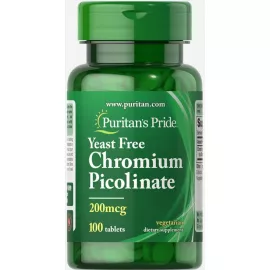 Puritan's Pride Chromium Picolinate 200 MCG Tablets 100's