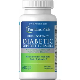 Puritan's Pride Diabetic Support Formula Caplets 60's