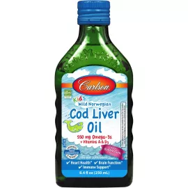 Carlson Kids Cod Liver Oil Bubble Gum 250 ml