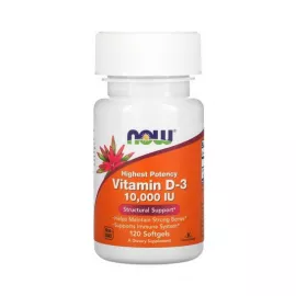 Now Foods Highest Potency Vitamin D-3 10,000 IU - 120 Softgels