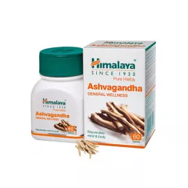 Himalaya Ashvagandha General Wellness Dietary Supplement - 60 Tablets