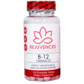 REJUVENCES Vitamin B12 Gluten Free 1000 MCG Chewable Gummies 100s