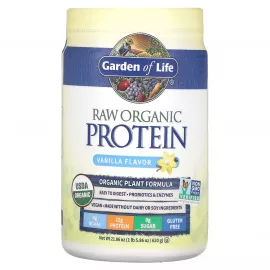 Garden of Life Raw Organic Protein Powder Vanilla Flavor 1lb