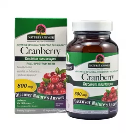 Natures Answer Cranberry 800 mg Vegetable Capsules 90's