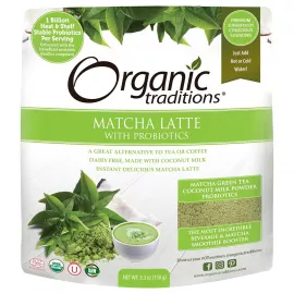Organic Traditions Matcha Latte With Probiotics 150 gm