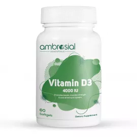 Ambrosial Vitamin D3 4000 IU 60's