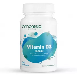 Ambrosial Vitamin D3 1000 IU 60's