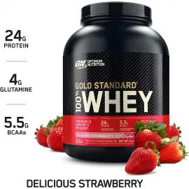 Optimum Nutrition Gold Standard 100% Whey Protein Delicious Strawberry 5 lbs (2.27 kg)