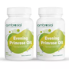 Ambrosial Evening Primrose Oil (EPO) 1000 mg Serving 2 Pack