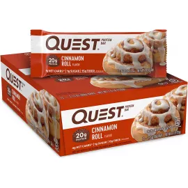 Quest Nutrition Protein Bar Cinnamon Pack of 12