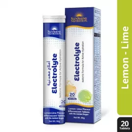 Sunshine Nutrition Electrolyte Lemon Lime Flavor 20 Tablets