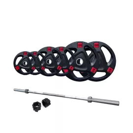 6 ft Olympic Barbell with Plates set | 60 Kg