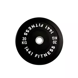 1441 Fitness Olympic Bumper plates for Strength Training - Black (20 Kg)