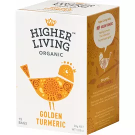 Higher Living Golden Turmeric Tea Bags 15's