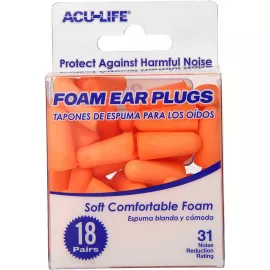 Acu Life Foam Ear Plugs 18 Pair