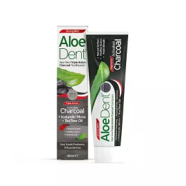 Optima Health AloeDent Triple Action Active Charcoal Toothpaste 100 ml