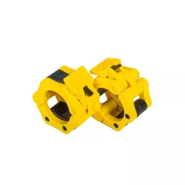 Barbell Collar with ABS Locking - Assorted Color Yellow (Sold as pair)
