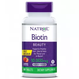Natrol Fast Dissolve Biotin Beauty Tablets 60's