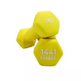 1441 Fitness Neoprene Hex Dumbbells 1 kg Sold in Pair (2 Pcs)