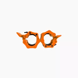 مشبك عصا رفع الأثقال بنظام ABS للإقفال - لون البرتقال ( تباع في أزواج)