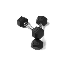 1441 Fitness Rubber Hex Dumbbells - 5 lbs
