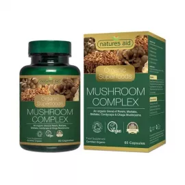 Natures Aid Organic Superfoods Mushroom Complex Capsules 60's