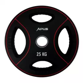 Apus Premium Olympic Rubber Weight Plates - 25 Kg