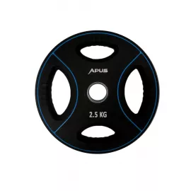 Apus Premium Olympic Rubber Weight Plates - 2.5 Kg