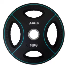 Apus Premium Olympic Rubber Weight Plates - 10 Kg